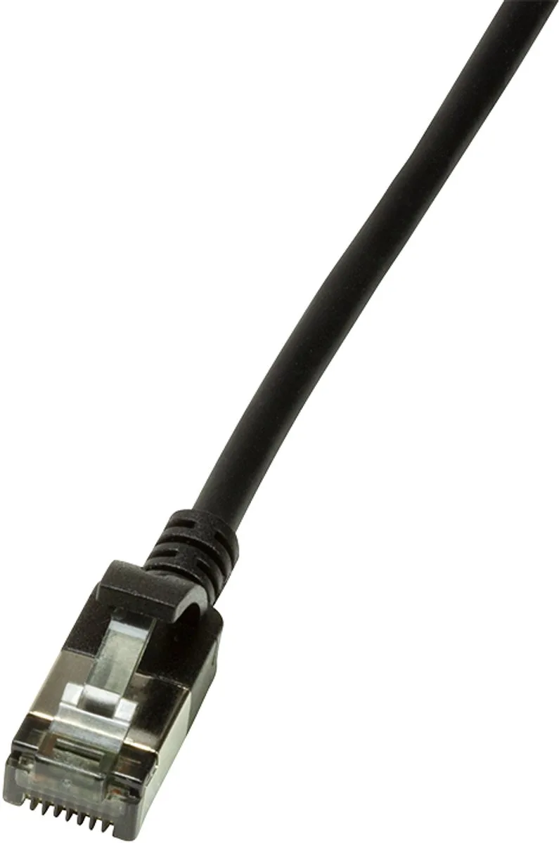CAT6a U/FTP Ultraflex, 100% koper, 5M - Netwerkkabel - Computerkabel - Kabel från LogiLink i Svart – produktbild