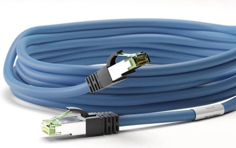 CAT8.1 S/FTP PIMF LSZH 0.5M - Netwerkkabel - Computerkabel - Kabel från LogiLink i Blå – produktbild