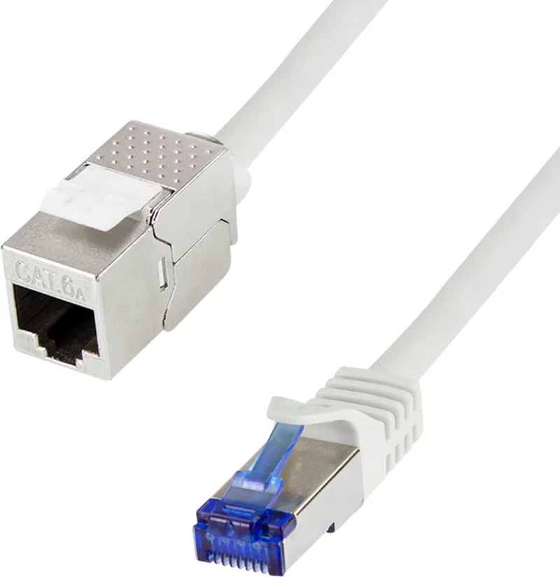 CC5072S RJ45 Netwerkkabel, patchkabel CAT 6A S/FTP 5 m Snagless 1 stuk(s) från LogiLink i Grå – produktbild