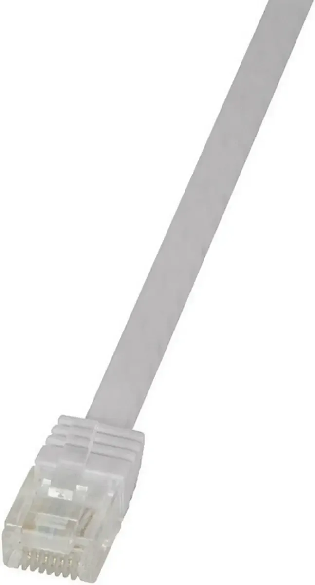 CF2011U RJ45 Netwerkkabel, patchkabel CAT 6 U/UTP 0.25 m Zeer flexibel 1 stuk(s) från LogiLink i Vit – produktbild