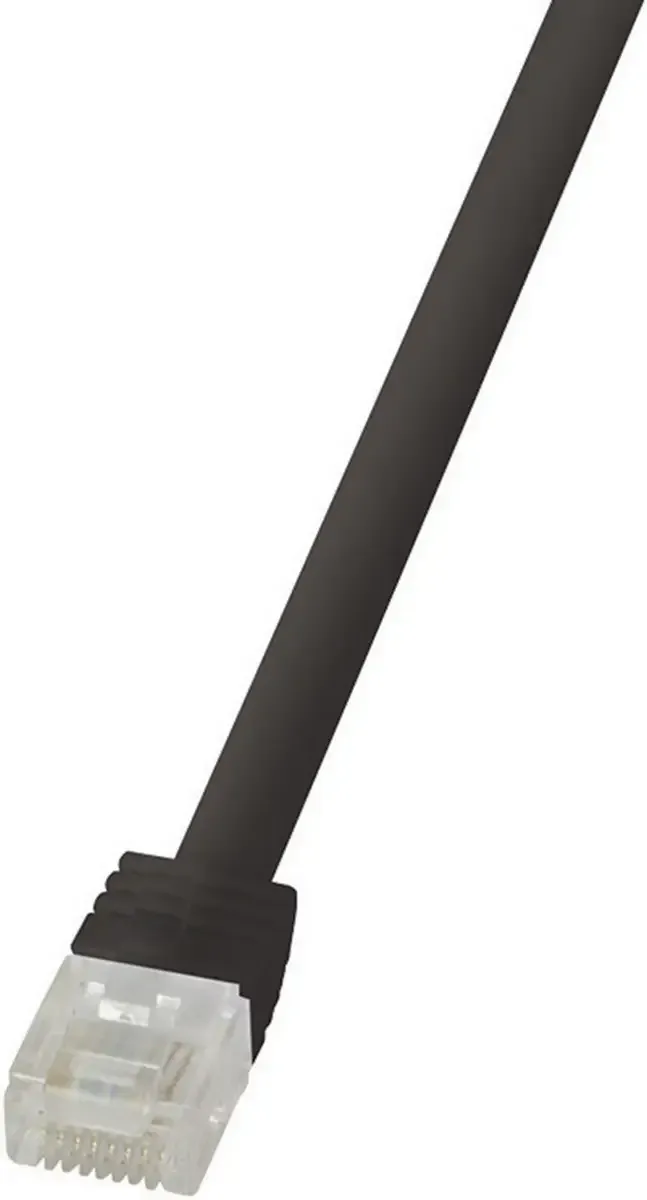 CF2033U RJ45 Netwerkkabel, patchkabel CAT 6 U/UTP 1.00 m Zeer flexibel 1 stuk(s) från LogiLink i Svart – produktbild