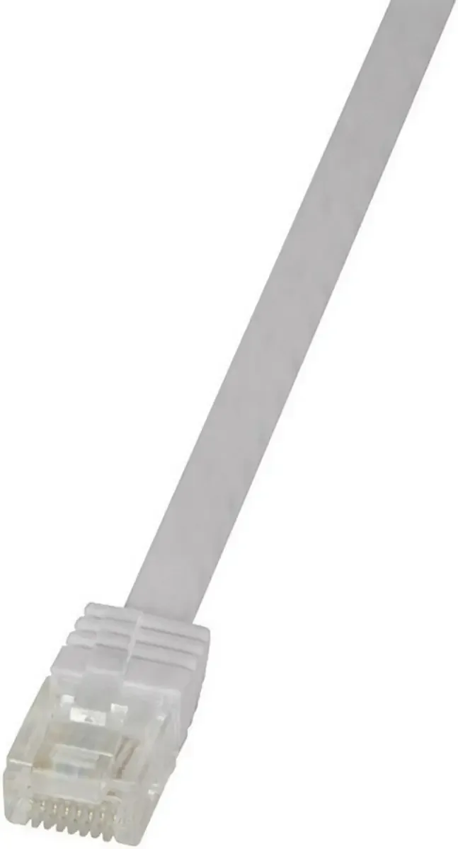 CF2081U RJ45 Netwerkkabel, patchkabel CAT 6 U/UTP 7.50 m Zeer flexibel 1 stuk(s) van LogiLink in Wit – productfoto