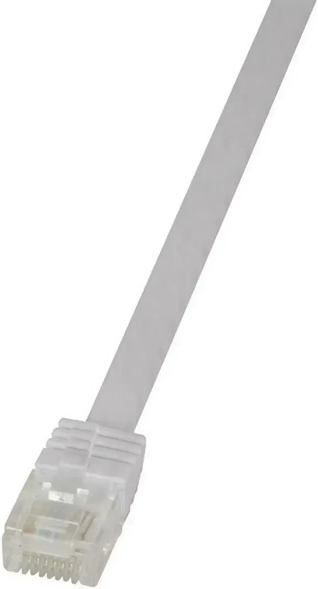 CF2101U RJ45 Netwerkkabel, patchkabel CAT 6 U/UTP 15.00 m Zeer flexibel 1 stuk(s) van LogiLink in Wit – productfoto