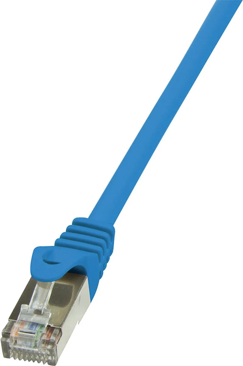 Cp1076S Rj45 Netwerk Aansluitkabel Cat 5E F/Utp 5 M Snagless by LogiLink in Blue – product photo