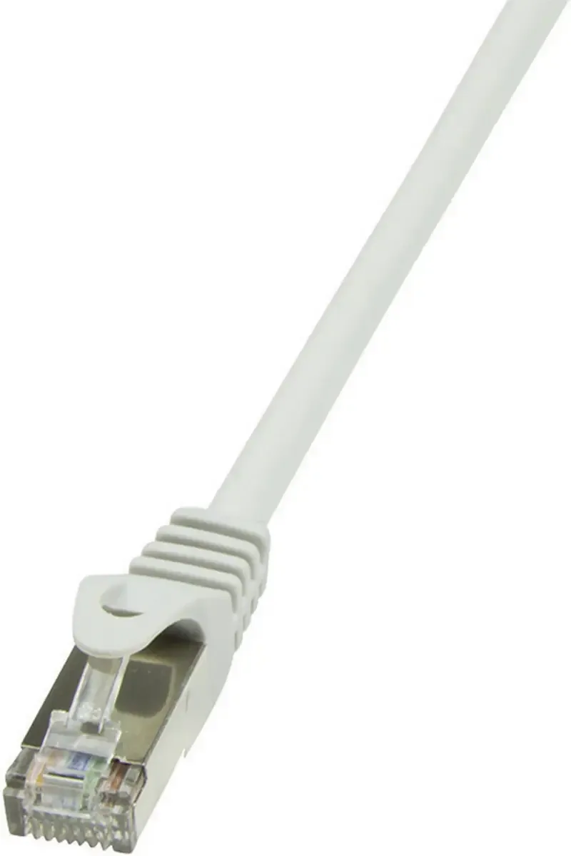 CP2012S RJ45 Netwerkkabel, patchkabel CAT 6 F/UTP 0.25 m Snagless 1 stuk(s) van LogiLink in Grijs – productfoto