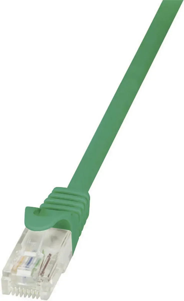 CP2065U RJ45 Netwerkkabel, patchkabel CAT 6 U/UTP 3.00 m Snagless 1 stuk(s) van LogiLink in Groen – productfoto