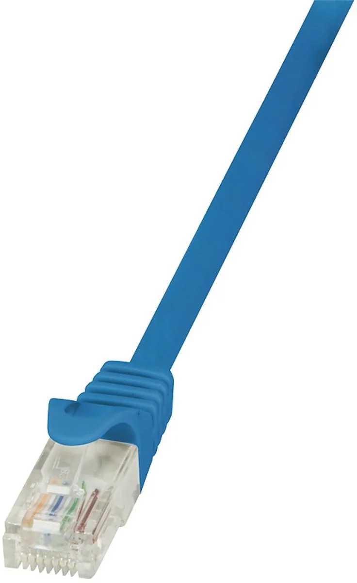 CP2066U RJ45 Netwerkkabel, patchkabel CAT 6 U/UTP 3.00 m Snagless 1 stuk(s) by LogiLink in Blue – product photo