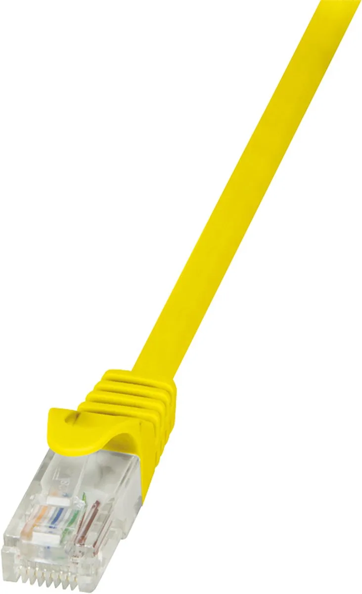 CP2067U RJ45 Netwerkkabel, patchkabel CAT 6 U/UTP 3.00 m Snagless 1 stuk(s) från LogiLink i Gul – produktbild