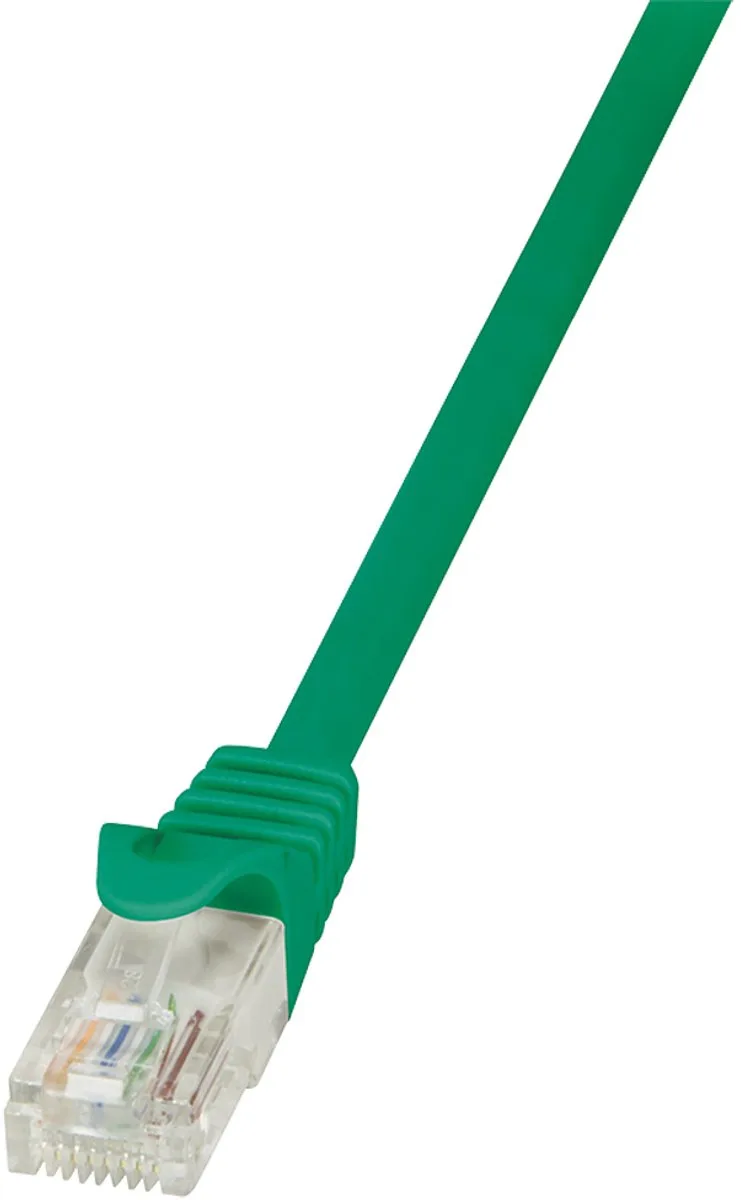 CP2075U RJ45 Netwerkkabel, patchkabel CAT 6 U/UTP 5.00 m Snagless 1 stuk(s) de LogiLink en Vert – photo produit