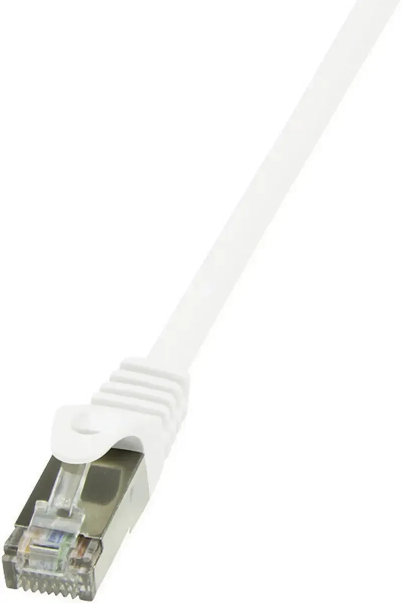 CP2081S RJ45 Netwerkkabel, patchkabel CAT 6 F/UTP 7.50 m Snagless 1 stuk(s) de LogiLink en Blanc – photo produit