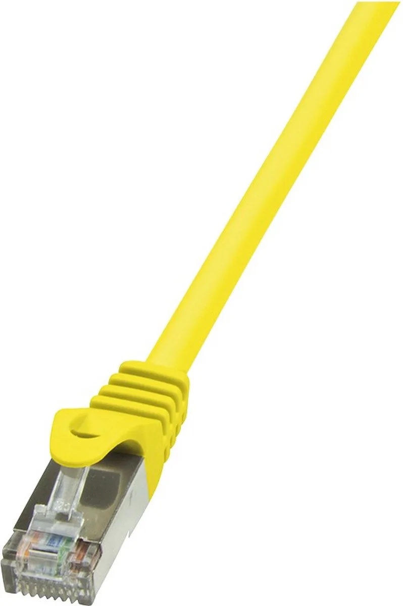 CP2097U RJ45 Netwerkkabel, patchkabel CAT 6 U/UTP 10.00 m Snagless 1 stuk(s) fra LogiLink i Gul – produktbillede
