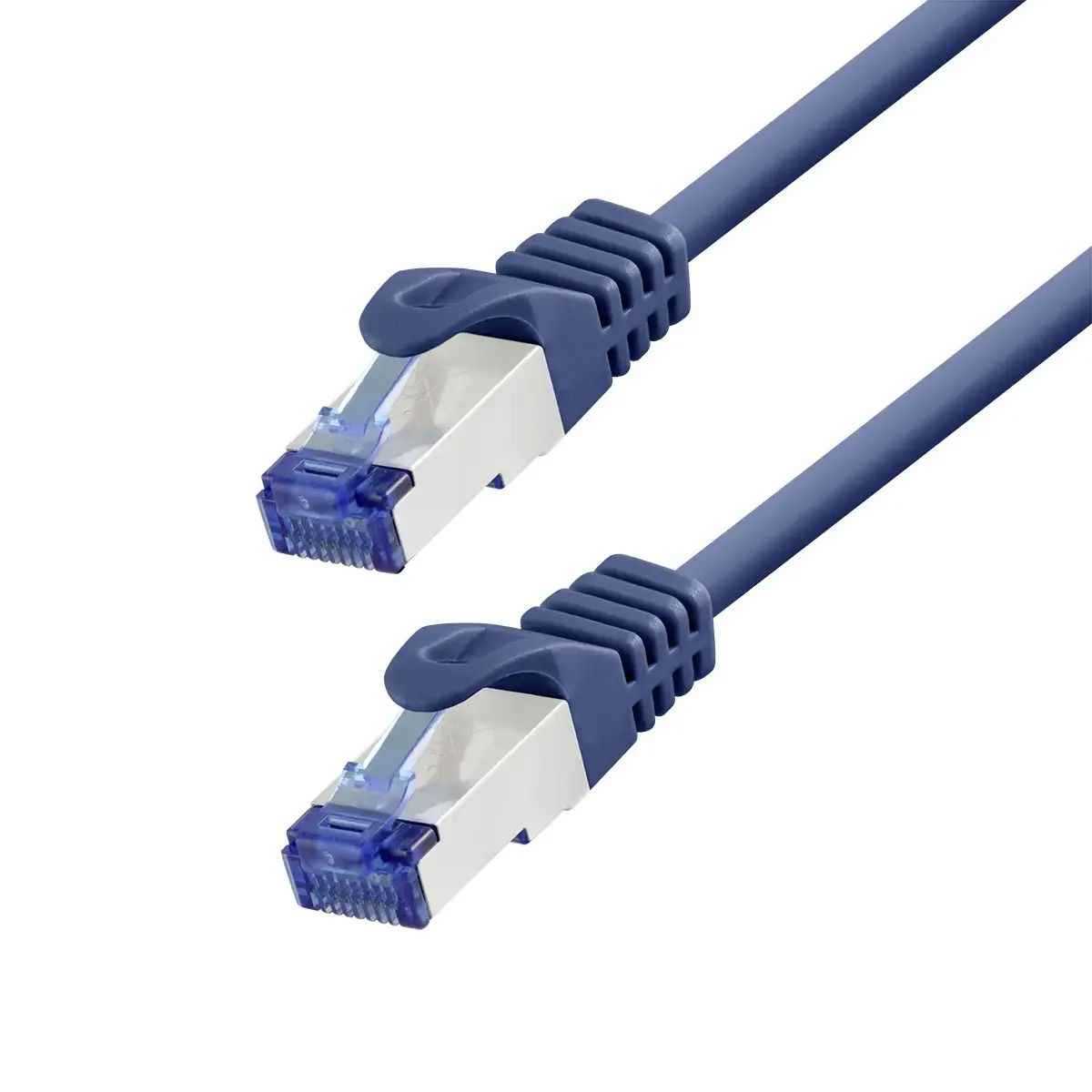 CP4026S RJ45 Patchkabel CAT 6a S/FTP 0.50 m Blau CCA-Leiter, Flammwidrig, Halogenfrei 1 St. fra LogiLink – produktbillede