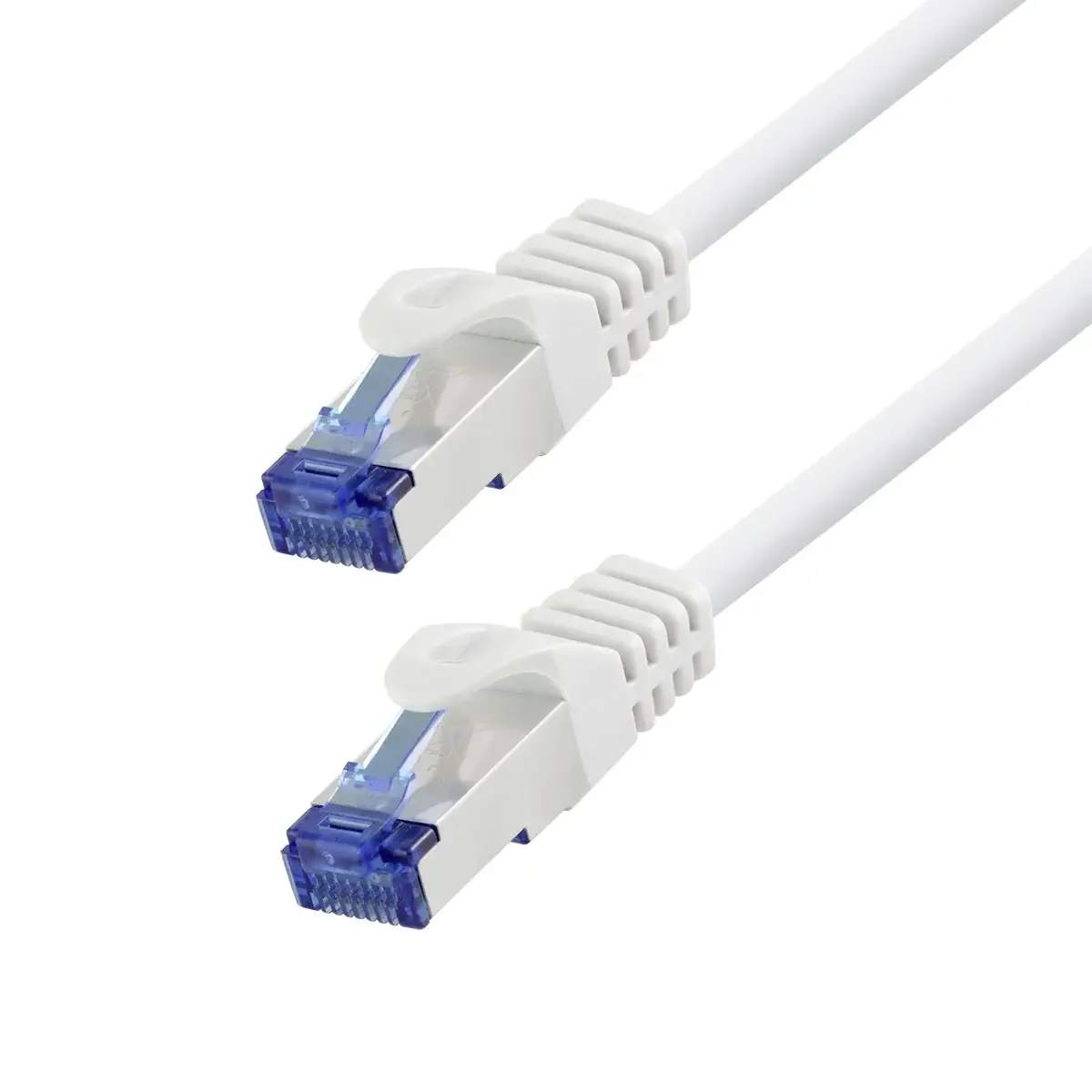 CP4051S RJ45 Patchkabel CAT 6a S/FTP 2.00 m Weiß CCA-Leiter, Flammwidrig, Halogenfrei 1 St. fra LogiLink – produktbillede