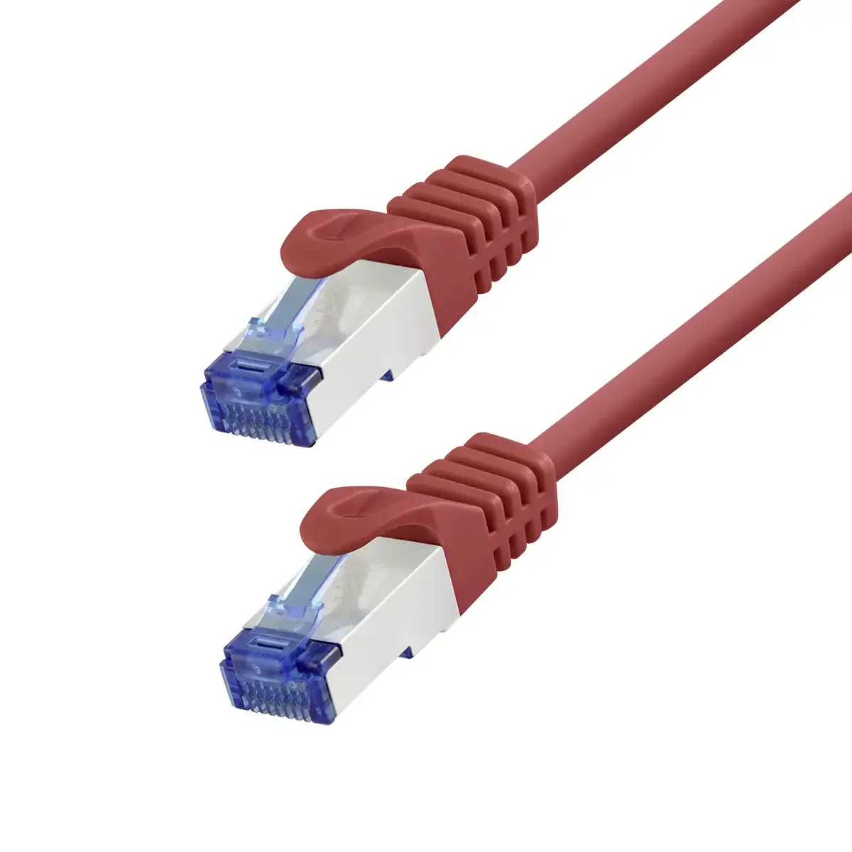 CP4104S RJ45 Patchkabel CAT 6a S/FTP 15.00 m Rot CCA-Leiter, Flammwidrig, Halogenfrei 1 St. från LogiLink – produktbild