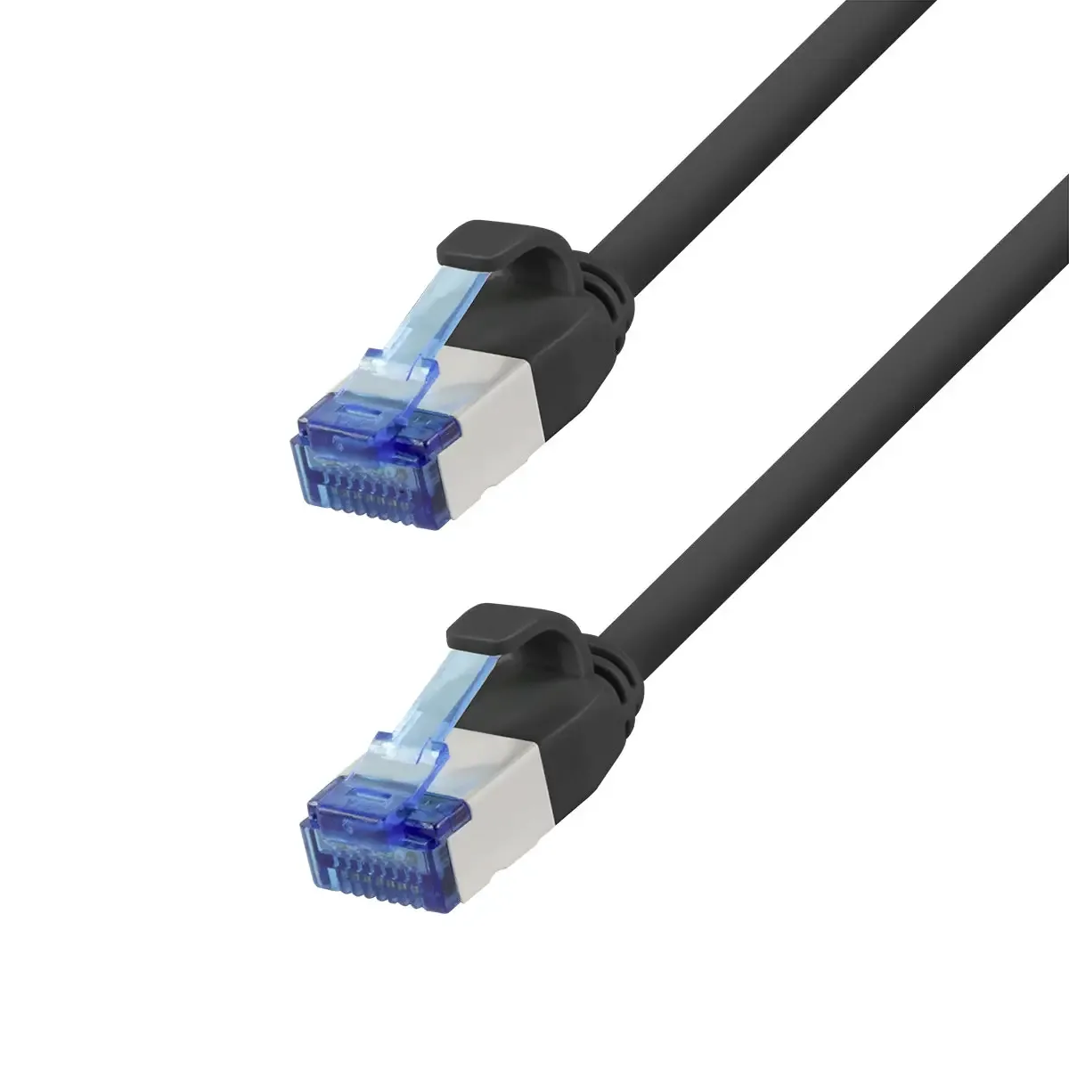 CP5023S RJ45 Patchkabel CAT 6a S/FTP 0.50 m Schwarz Flammwidrig, Halogenfrei 1 St. fra LogiLink – produktbillede