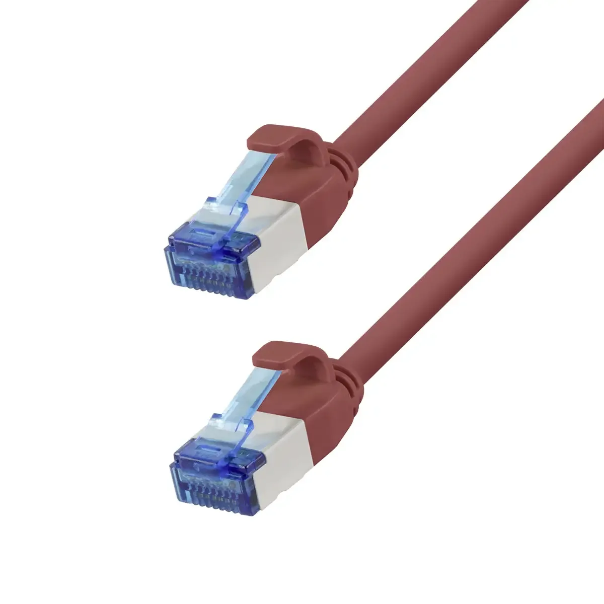 CP5024S RJ45 Patchkabel CAT 6a S/FTP 0.50 m Rot Flammwidrig, Halogenfrei 1 St. fra LogiLink – produktbillede
