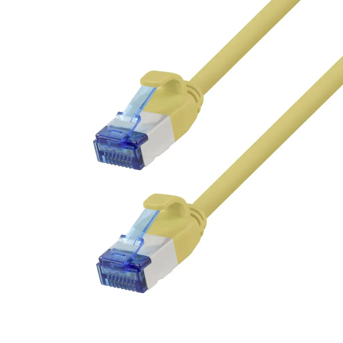 CP5097S RJ45 Patchkabel CAT 6a S/FTP 10.00 m Gelb Flammwidrig, Halogenfrei 1 St. fra LogiLink – produktbillede