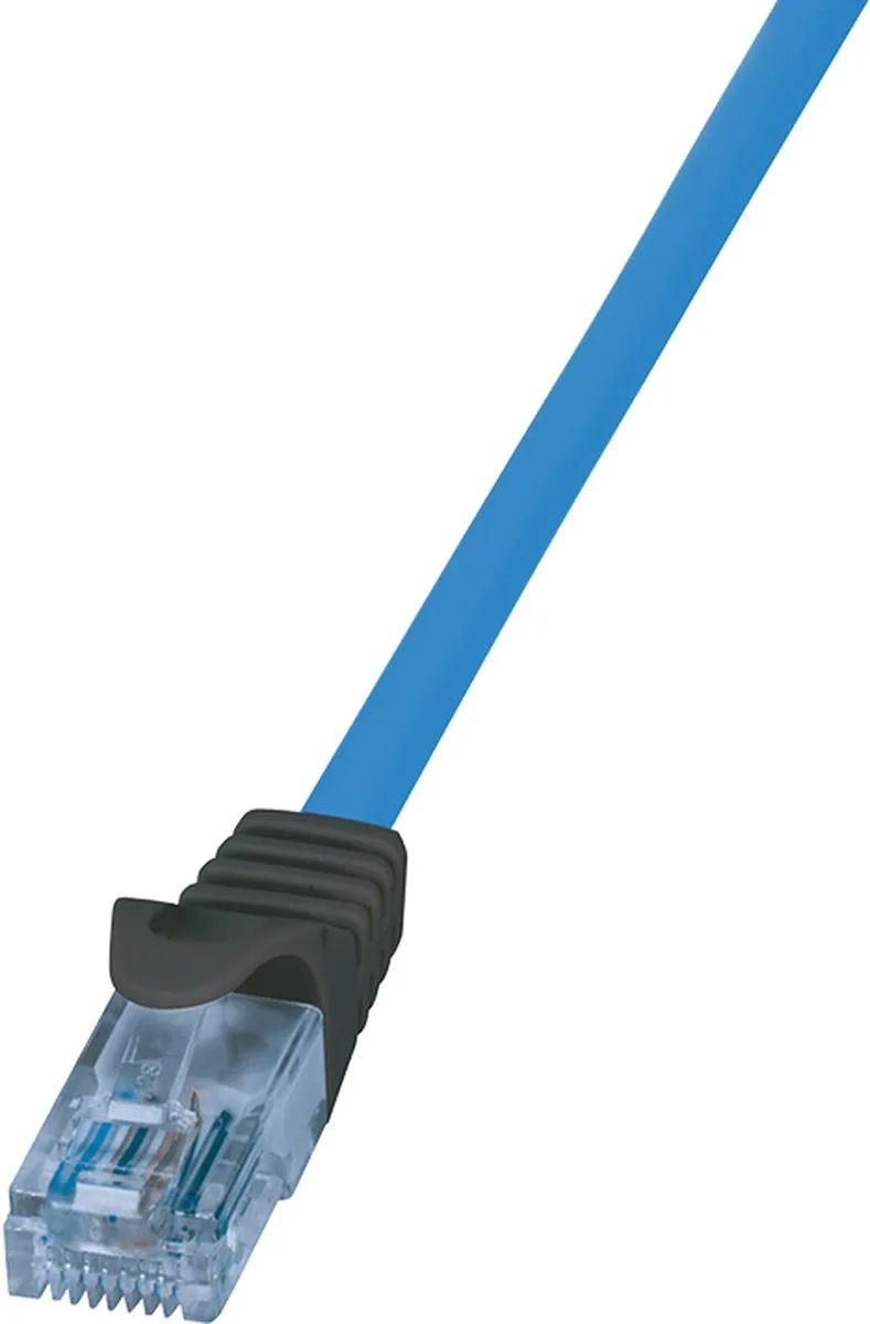 CPP003 netwerkkabel 3 m Cat6a U/UTP (UTP) by LogiLink in Blue – product photo