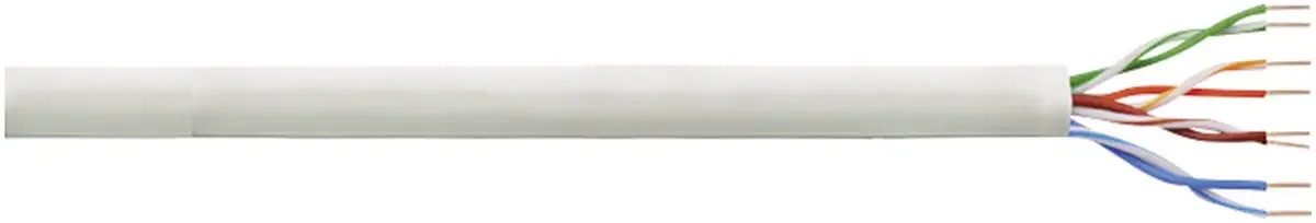 CPV0033 Netwerkkabel CAT 6 U/UTP 4 x 2 x 0.205 mm² + 0 2 x 0.205 mm² 100 m van LogiLink in Grijs – productfoto