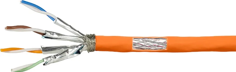 CPV0058 netwerkkabel 25 m Cat7 S/FTP (S-STP) Rond by LogiLink in Orange – product photo