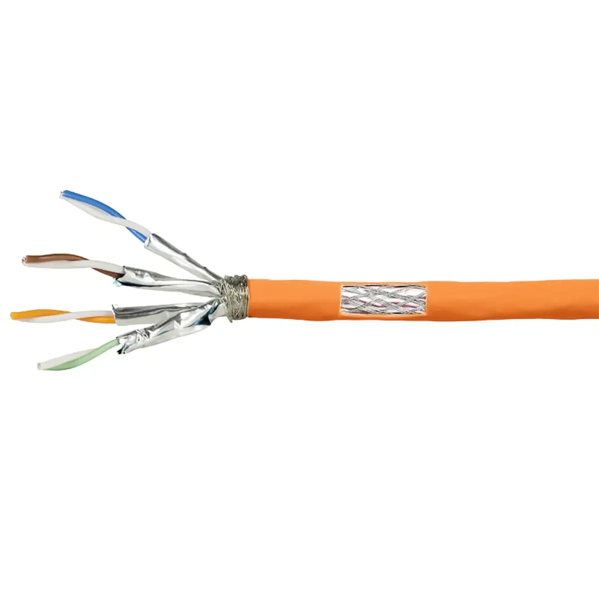 CPV0061 Câble réseau CAT 7 S/FTP orange 200 m de LogiLink en Orange – photo produit