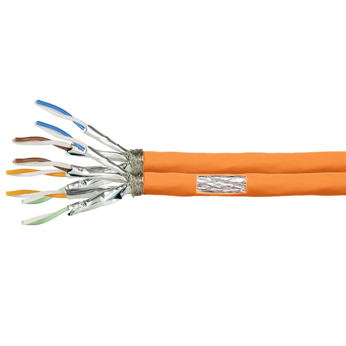 CPV0065 Netwerkkabel CAT 7 S/FTP 50 m van LogiLink in Oranje – productfoto