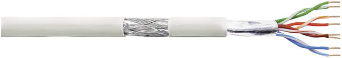 CPV007 Netwerkkabel CAT 5e SF/UTP 4 x 2 x 0.205 mm² + 4 x 2 x 0.205 mm² 100 m van LogiLink in Grijs – productfoto