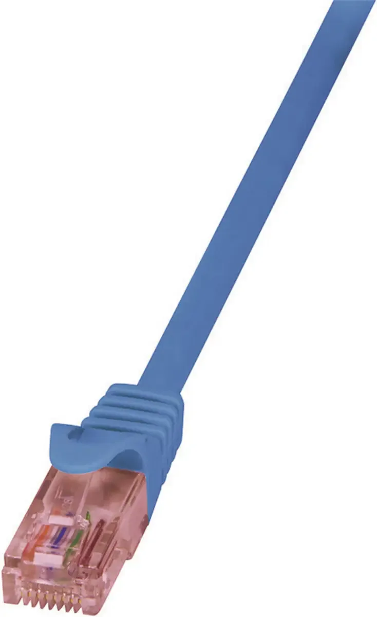 CQ2036U RJ45 Netwerkkabel, patchkabel CAT 6 U/UTP 1.00 m Vlambestendig, Snagless 1 stuk(s) de LogiLink en Bleu – photo produit