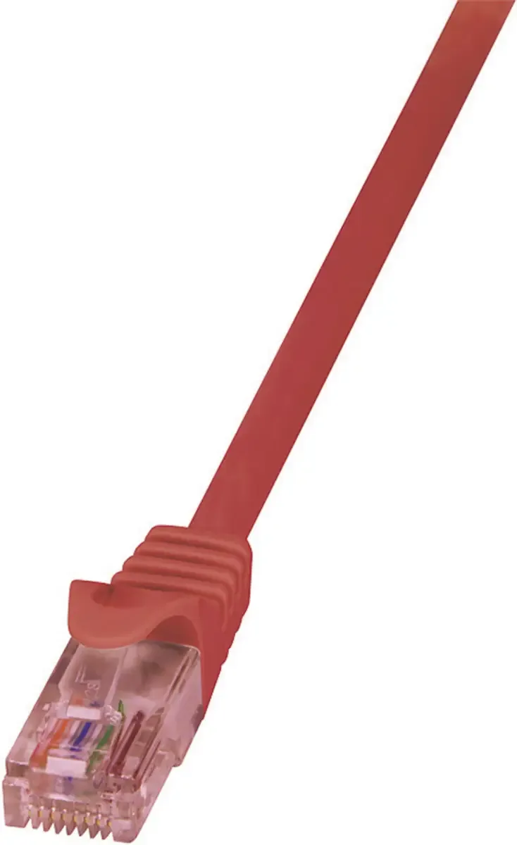 CQ2054U RJ45 Netwerkkabel, patchkabel CAT 6 U/UTP 2.00 m Vlambestendig, Snagless 1 stuk(s) de LogiLink en Rouge – photo produit