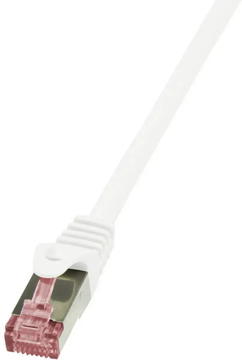 CQ2071S RJ45 Netwerkkabel, patchkabel CAT 6 S/FTP 5.00 m Vlambestendig, Snagless 1 stuk(s) van LogiLink in Wit – productfoto