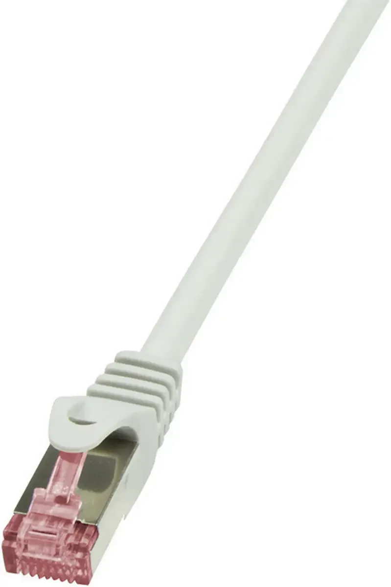 CQ2072S RJ45 Netwerkkabel, patchkabel CAT 6 S/FTP 5.00 m Vlambestendig, Snagless 1 stuk(s) van LogiLink in Grijs – productfoto