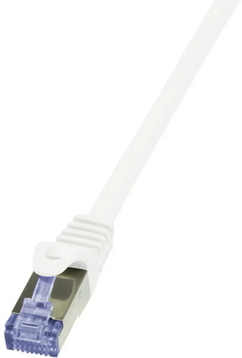 CQ3031S RJ45 Netwerkkabel, patchkabel CAT 6A S/FTP 1.00 m Vlambestendig, Snagless 1 stuk(s) de LogiLink en Blanc – photo produit