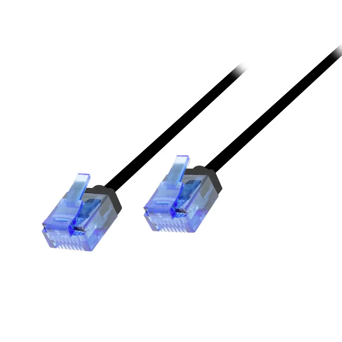 CQ3033U RJ45 Netwerkkabel, patchkabel CAT 6A U/UTP 1.00 m Extreem dun, Zeer flexibel, Vlambestendig, Halogeenvrij 1 stuk(s) by LogiLink in Black – product photo