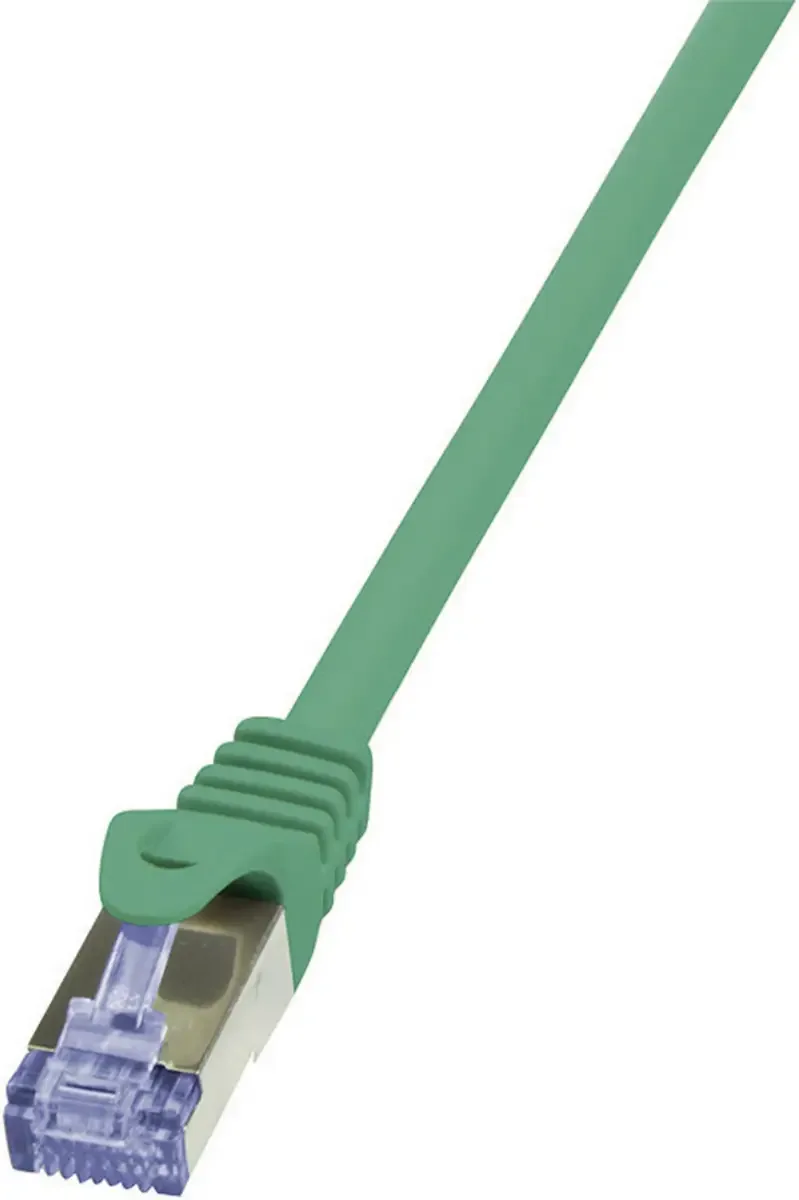 CQ3035S RJ45 Netwerkkabel, patchkabel CAT 6A S/FTP 1.00 m Vlambestendig, Snagless 1 stuk(s) de LogiLink en Vert – photo produit