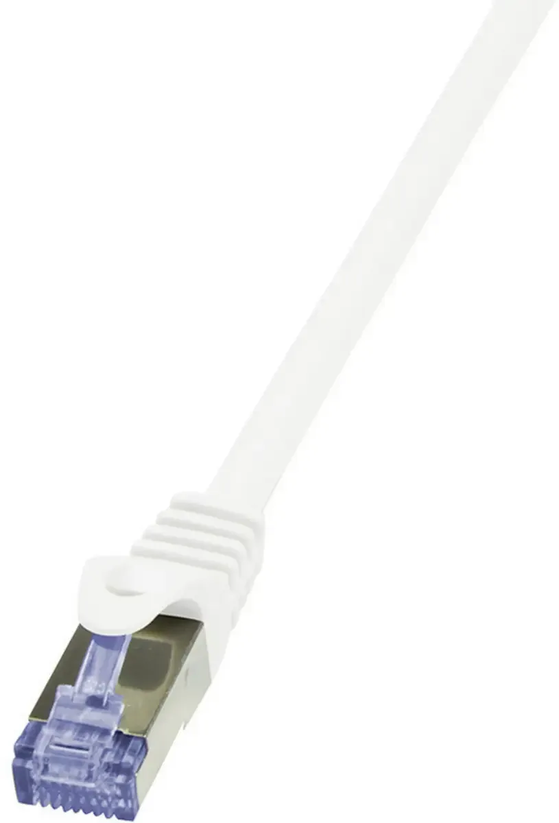 CQ3051S RJ45 Netwerkkabel, patchkabel CAT 6A S/FTP 2.00 m Vlambestendig, Snagless 1 stuk(s) de LogiLink en Blanc – photo produit