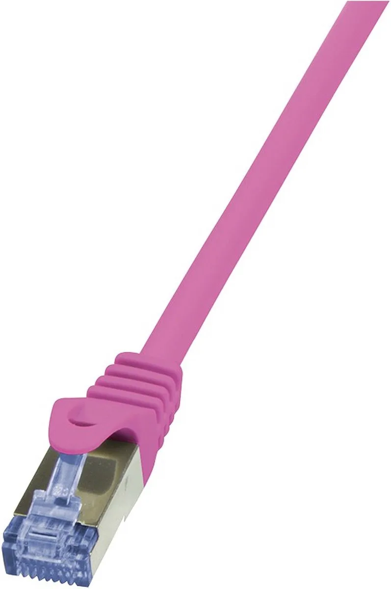 CQ3079S RJ45 Netwerkkabel, patchkabel CAT 6A S/FTP 5.00 m Vlambestendig, Snagless 1 stuk(s) de LogiLink en Rose – photo produit
