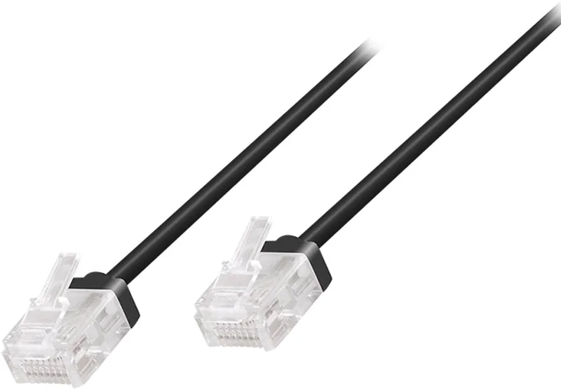CQ3093U netwerkkabel 10 m Cat6a U/UTP (UTP) Plat by LogiLink in Black – product photo