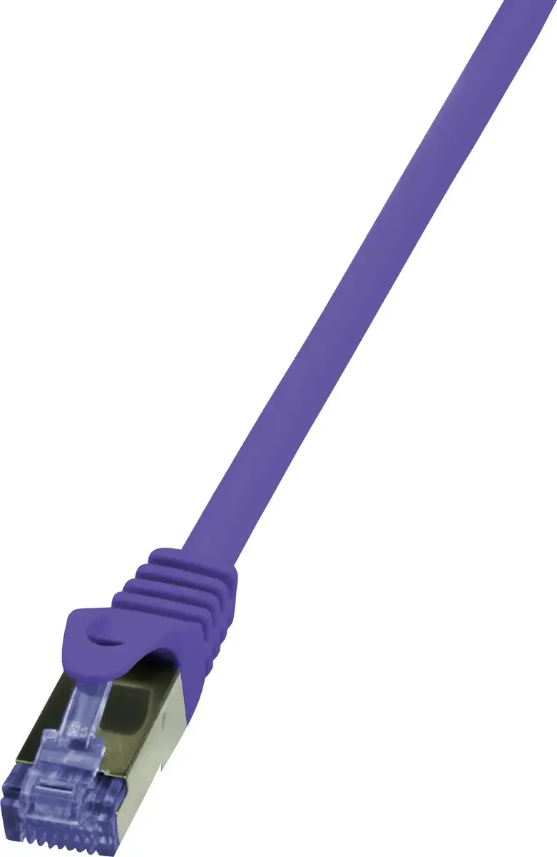 CQ309VS RJ45 Netwerkkabel, patchkabel CAT 6A S/FTP 10.00 m Vlambestendig, Halogeenvrij, Snagless 1 stuk(s) de LogiLink en Violet – photo produit