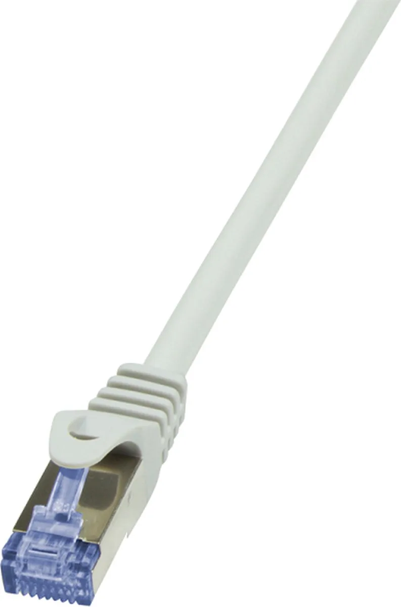 CQ3132S RJ45 Netwerkkabel, patchkabel CAT 6A S/FTP 40 m Snagless, Vlambestendig, Afscherming totaal, Hal van LogiLink in Grijs – productfoto