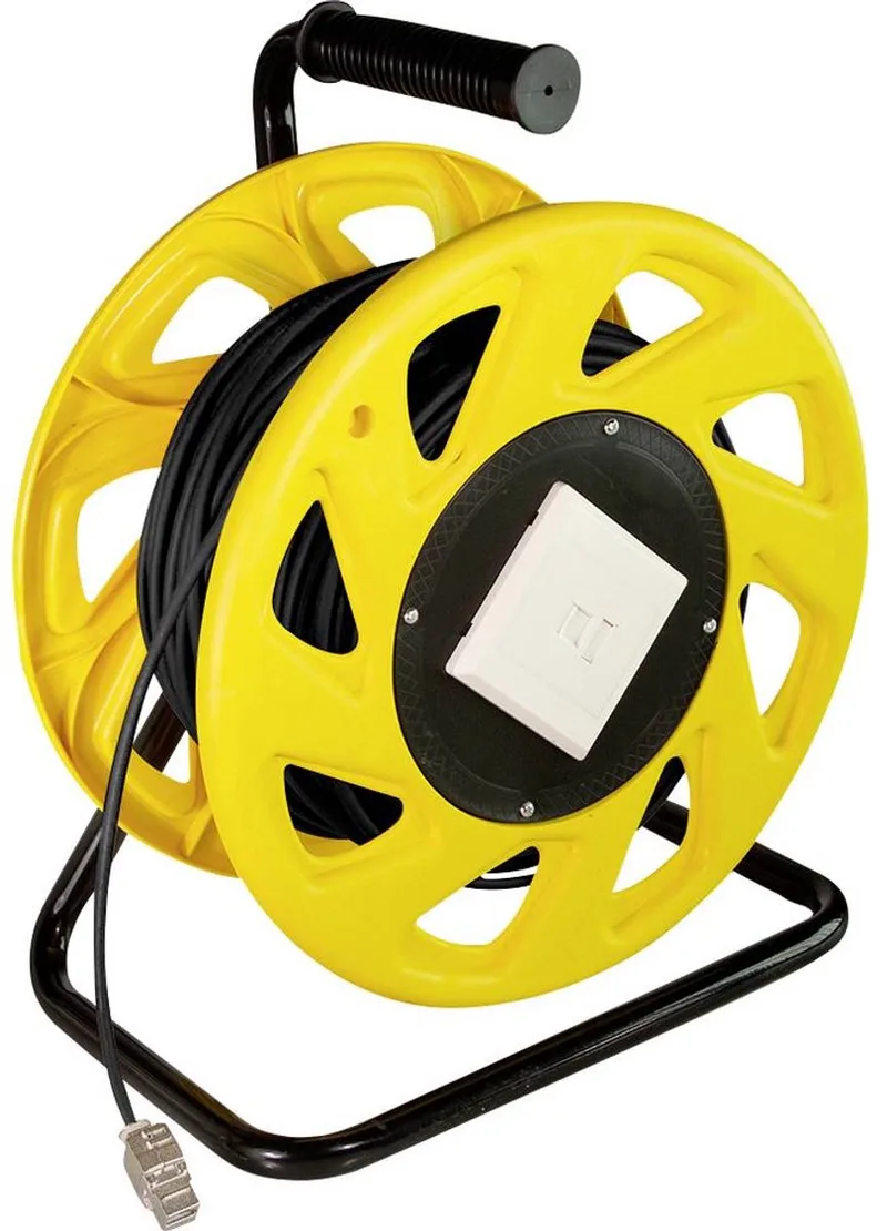 CQ4060S RJ45 Netwerkkabel, patchkabel CAT 7 S/FTP 60 m Halogeenvrij, Laag rookgasgehalte, TPE-mante de LogiLink en Zwart-geel – photo produit