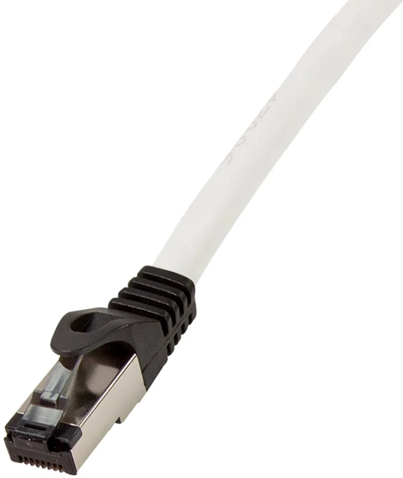 CQ8042S RJ45 Netwerkkabel, patchkabel CAT 8.1 S/FTP 1.50 m Halogeenvrij 1 stuk(s) van LogiLink in Lichtgrijs – productfoto