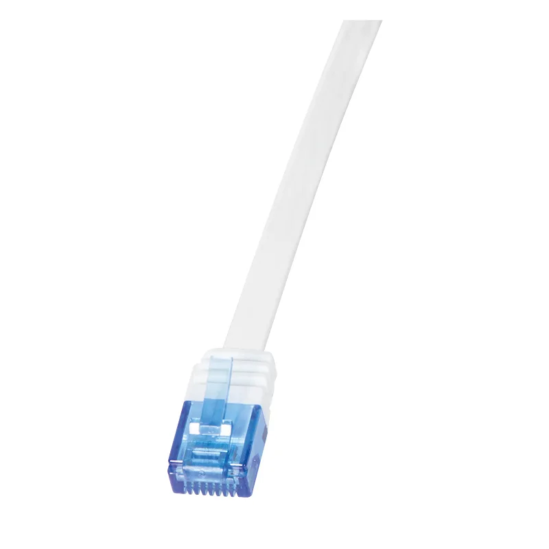 Flachpatchkabel RJ45 U/UTP Cat6 3.00m weiß fra LogiLink – produktbillede