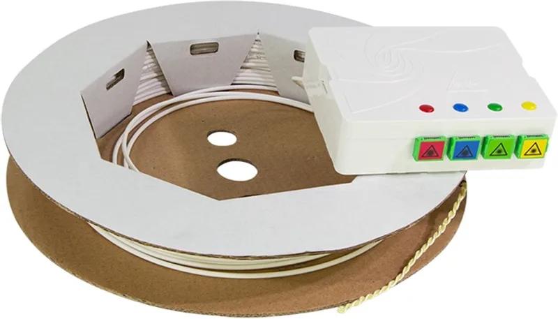 FTTH-aansluitbox FB4SC40, 4x SC/APC, met 40 m installatiekabel by LogiLink in White – product photo