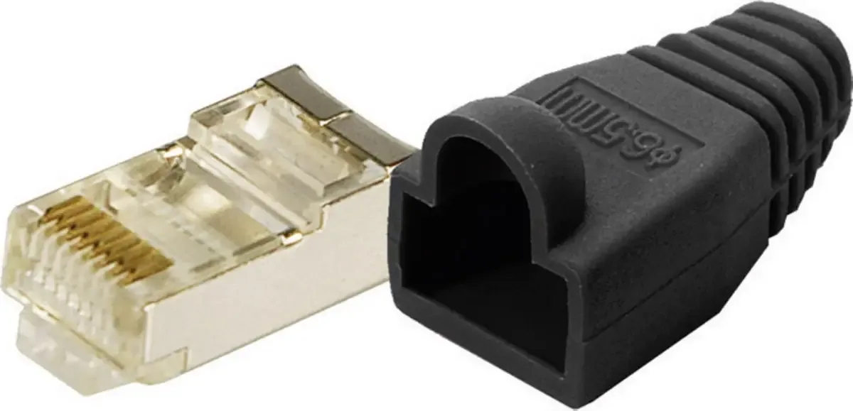 MP0012 RJ45-Steckverbinder CAT 5e, geschirmt MP0012 Stecker, gerade Pole: 8P8C Schwarz 100 St. de LogiLink – photo produit