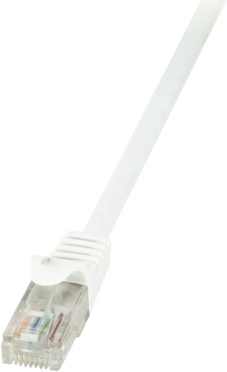 Netwerkkabel Patchcord Cat.6 U/Utp 7,5M Voor Internetnetwerk de LogiLink en Blanc – photo produit