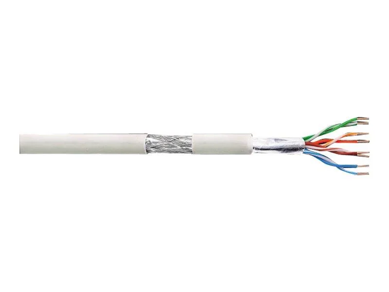 Netzwerk Verlegekabel S/FTP Cat6, PVC, weiß, 100m de LogiLink – photo produit