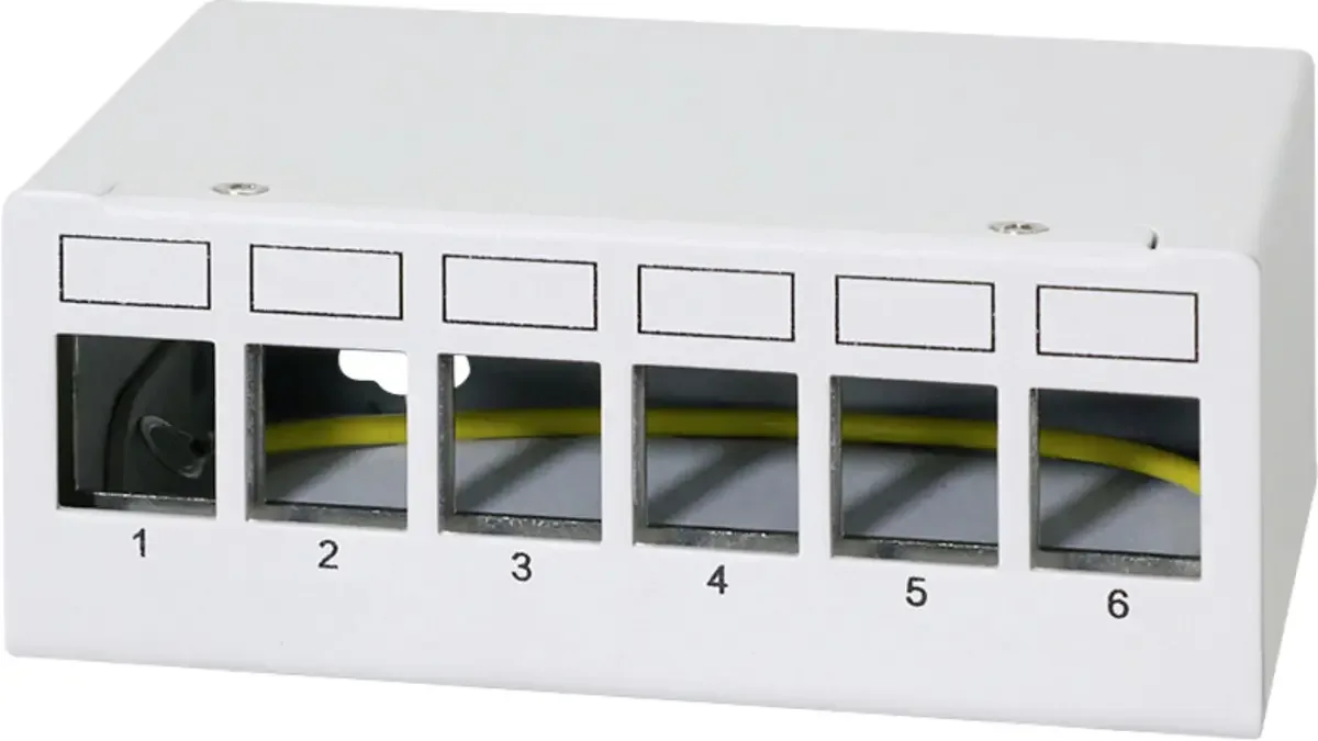 NK4091 Panneau de brassage CAT 6a gris clair (RAL 7035) équipé de LogiLink en Gris clair – photo produit