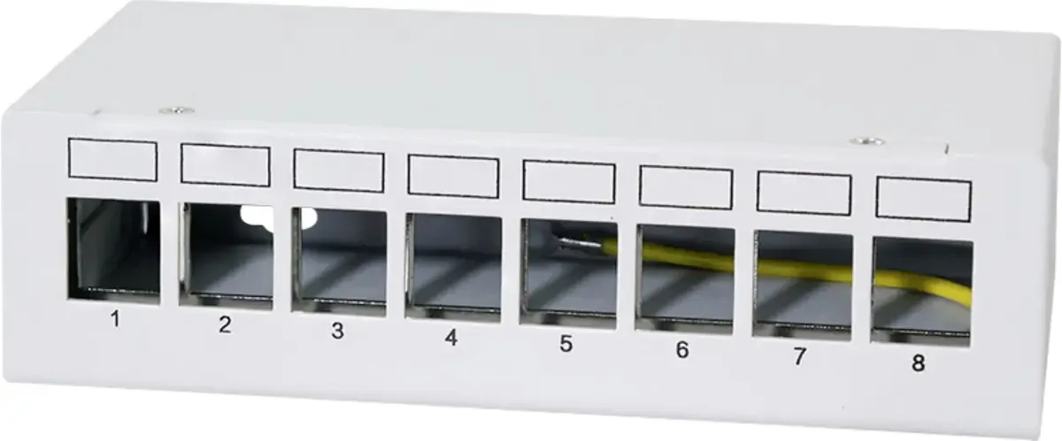 NK4092 Panneau de brassage CAT 6a gris clair (RAL 7035) équipé de LogiLink en Gris clair – photo produit