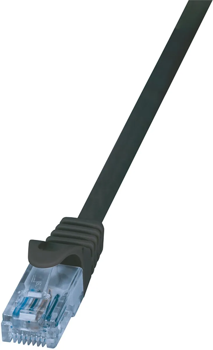 Patchcord Cat6A Netwerkkabel Rj45 Utp 0 5M 10Gbps by LogiLink in Black – product photo