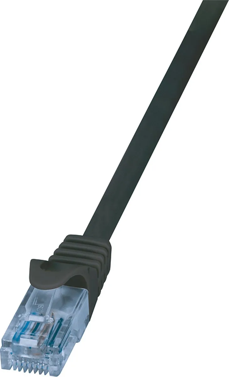 Patchkabel Cat.6A U/Utp 5 Meter Voor Internet En Computernetwerk från LogiLink i Svart – produktbild